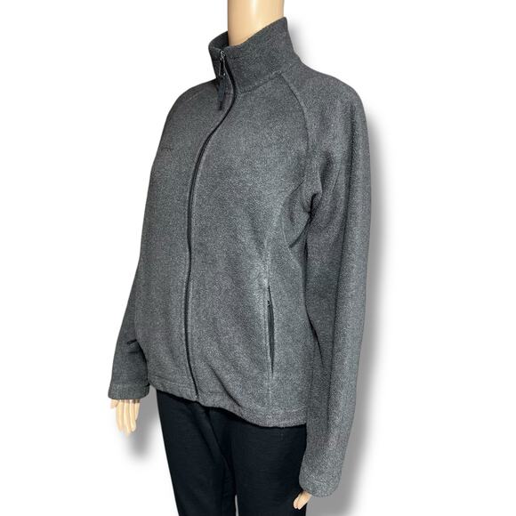 Columbia Womens Full Zip Casual Outdoor Fleece Sweatshirt Jacket Gray Small - Picture 6 of 11